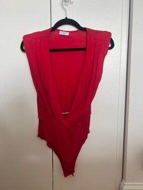 Tobi Deep V Sleeveless Bodysuit